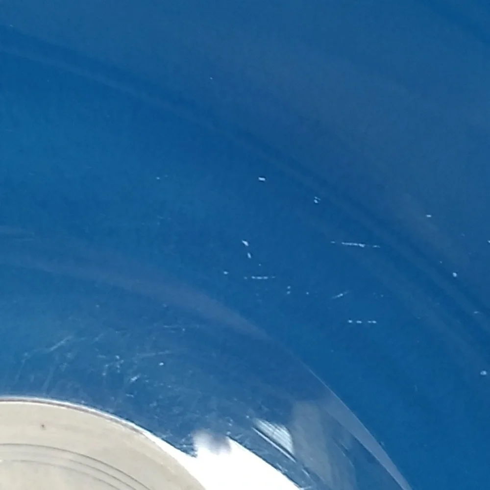 Pyrex 325 cobalt blue mixing bowl 2.5L with clear glass bottom - Picture 13 of 13